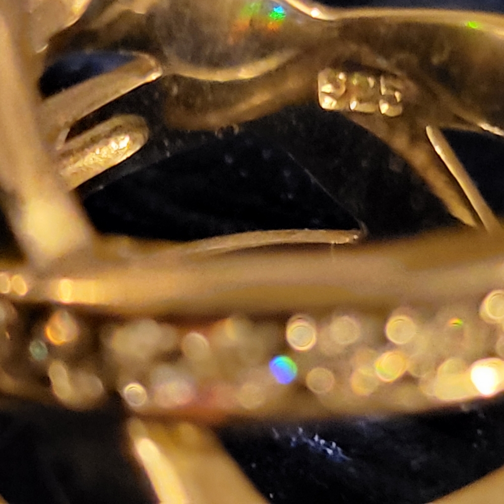 Silver Crystal Ring - image 2